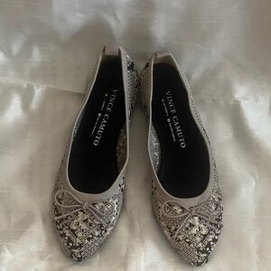 Vince Camuto Snakeskin Pattern Flats